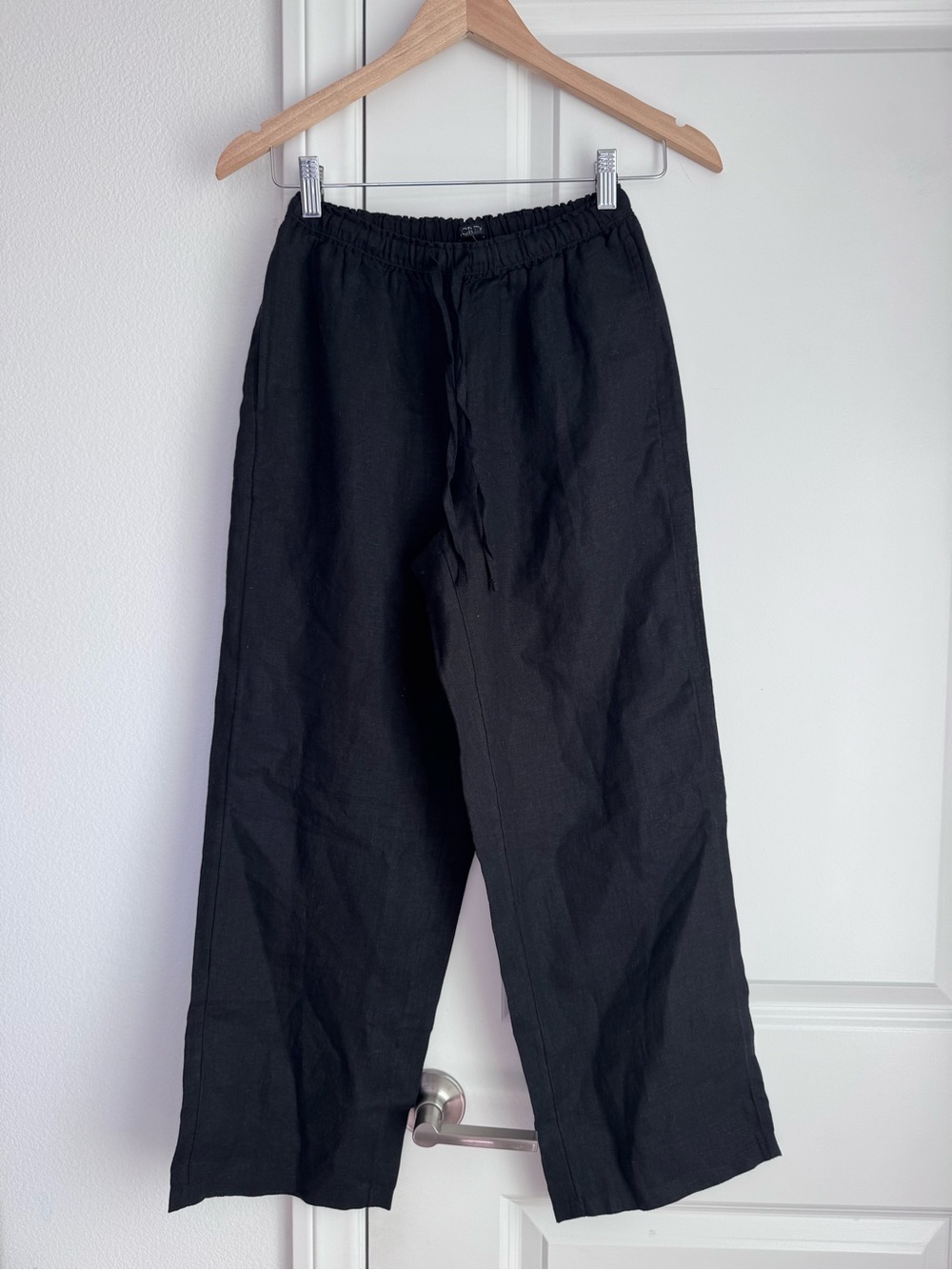 NWT J Crew Soleil Linen Pants In Black Size XS Petite